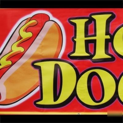 Hot dog banner best ing concession sign 2X4