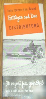 John deere fertilizer & lime distributor sales brochure