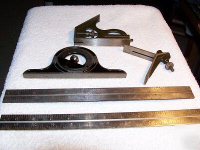 Machinist tools combination set union protractor head