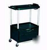 Mediamaster audio-visual cart, 3 shelves with cabinet,
