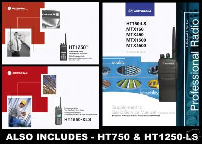 Motorola HT750 HT1250 HT1550, ht mtx pro manual on cd