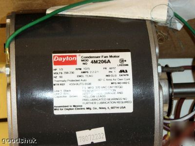New dayton condenser fan motor #4M206A ( in box)- nice 