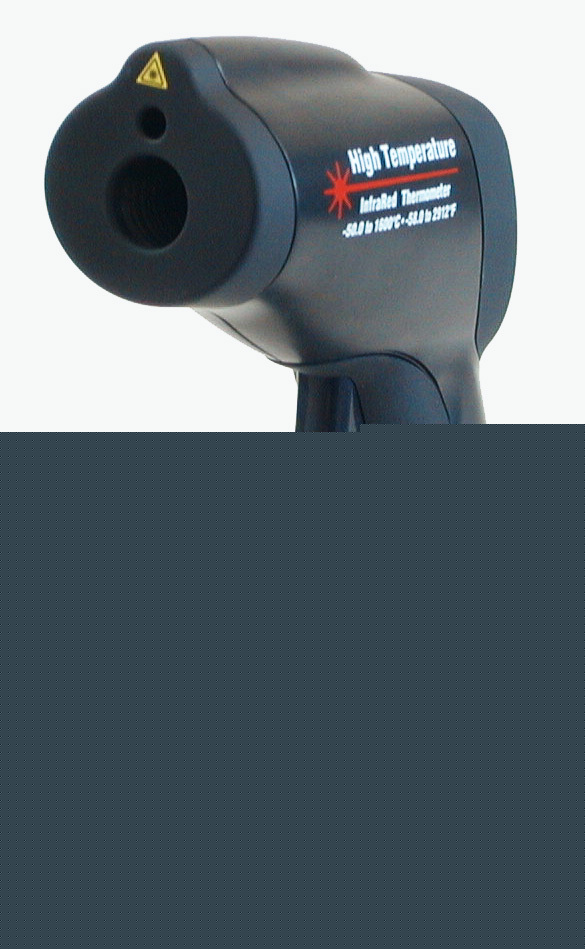 New ir infrared thermometer 2912 f 1600 c 50:1 w/ laser