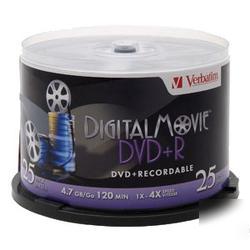 New verbatim digitalmovie 8X dvd+r media 94865