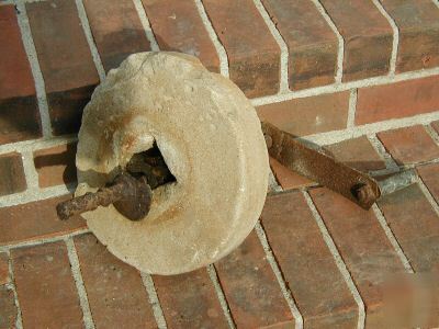 Old hand grinding wheel use in 1930's 