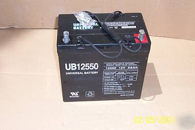 UB12550 22NF wheelchair scooter industrial battery