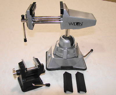 2 vacuum base vises 2-3/4â€ wilton brink cotton & 1-1/2