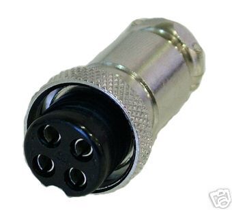 4 pin microphone plug for cb, commercial & ham radio