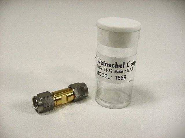 Aeroflex weinschel model 1589 coaxial 26GHZ sma adapter