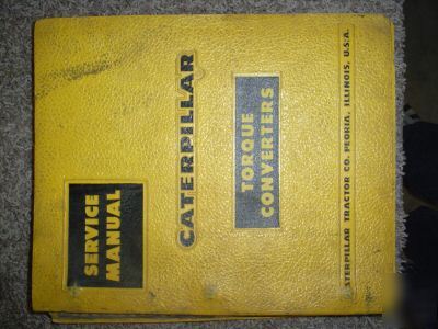 Caterpillar torque converter service manual