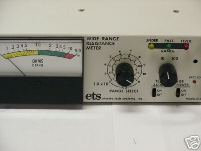 Ets 872 wide range resistance meter