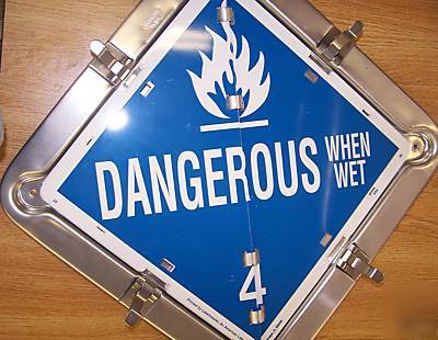 Hazmat placard signs 12-in-1,semi-truck,welding,vehicle