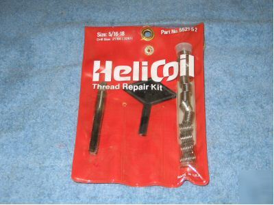 Heli coil kit 5/16 - 18 genuine heli coil