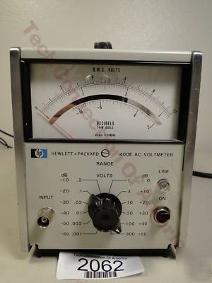 Hp 400E ac voltmeter agilent 400E hewlett packard 400E