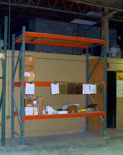 Interlake pallet racking 70 10' uprights & 280 8' beams