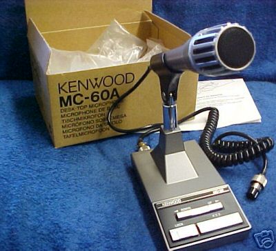 Kenwood mc-60A dual impedance microphone with amplifier