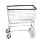 Large capacity laundry cart chrome basket