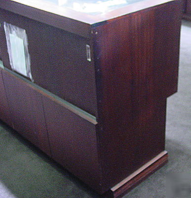 Large wood and glass display case and cabinet *must go 