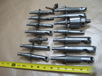 Lot ( 14 ) microbore devlieg boring bar tool holder
