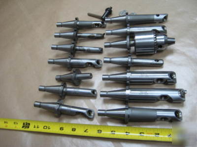 Lot ( 14 ) microbore devlieg boring bar tool holder