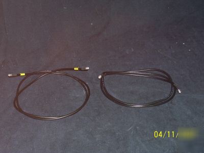 Lot of 2 sma m to sma m 5FT alpha wire-j
