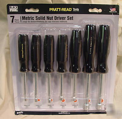 New pratt-read 7 pc metric nut driver set 81047 usa