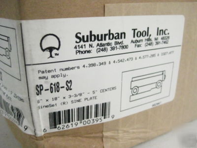 New suburban tool, inc sp-618-S2 sine plate in box 