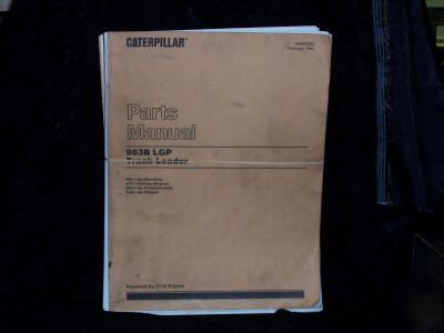 Original caterpillar 963B lgp track loader parts manual