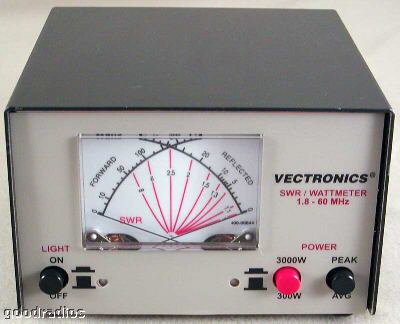 Pm-30 swr/wattmeter 1.8-60 mhz peak/avg 300/3000 watts 