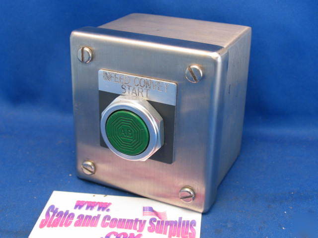 Stainless steel switch box / allen bradley start button
