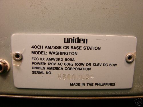 Super nice uniden ssb cb base station start @ $1