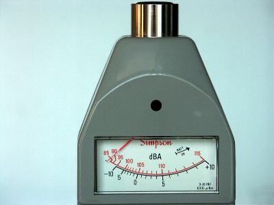 Like new simpson sound level meter & calibrator in box 