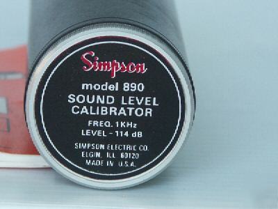 Like new simpson sound level meter & calibrator in box 