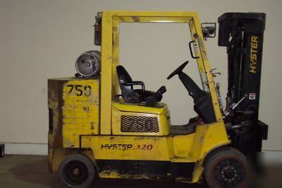 2004 hyster 12000 lb forklift lp gas 162