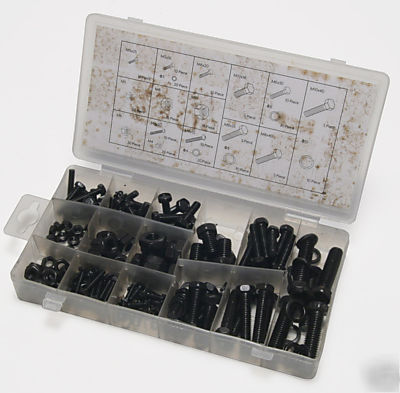 240 piece nut & bolt assortment in storage box