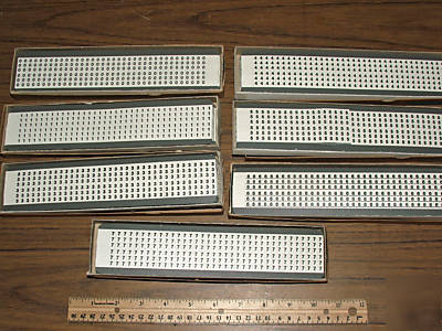 7 packs of 25 t&b e-z-code vinyl wire marker cards #'s 