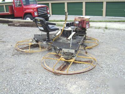 Aarow master riding 8' concrete power trowel ohio n/r