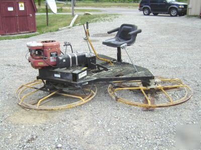 Aarow master riding 8' concrete power trowel ohio n/r