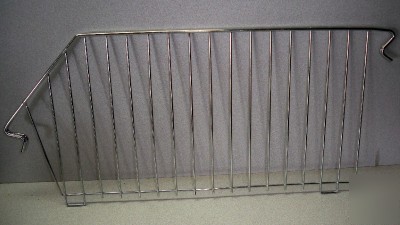 Endless open wire basket dump bin dividers used