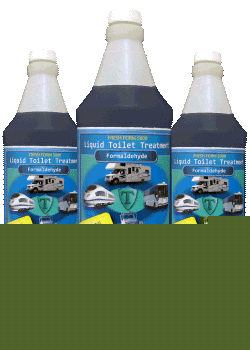 Liquid toilet treatment - formaldehyde