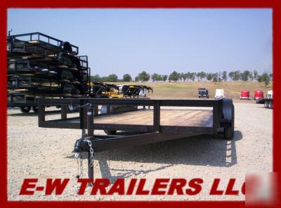 New 2007 18' car hauler lowboy trailers buysafe