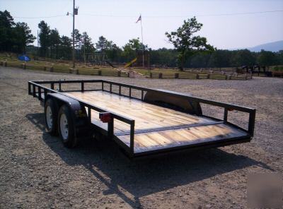 New 2007 18' car hauler lowboy trailers buysafe