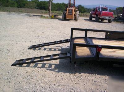 New 2007 18' car hauler lowboy trailers buysafe