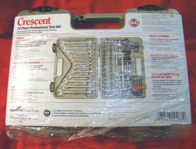 New crescent 70PC tool set usa, metric & sae 