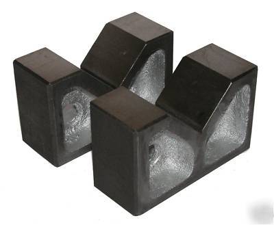 Pair of cast iron vee blocks 8 inch