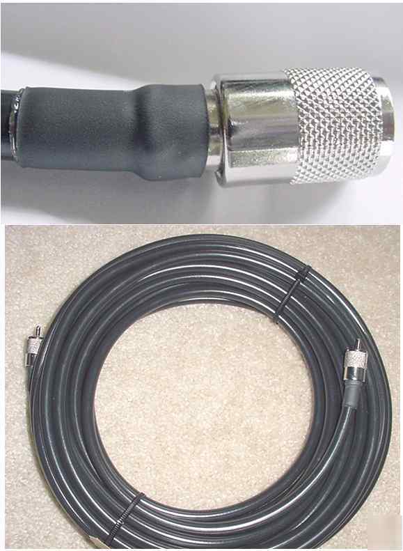 Rg-8/u coax 75 feet RG8U 50 ohm 2000 watts PL259