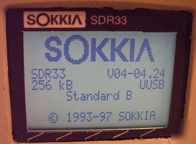 Sokkia SDR33 data collector 256 kb 2100 points sdr 33