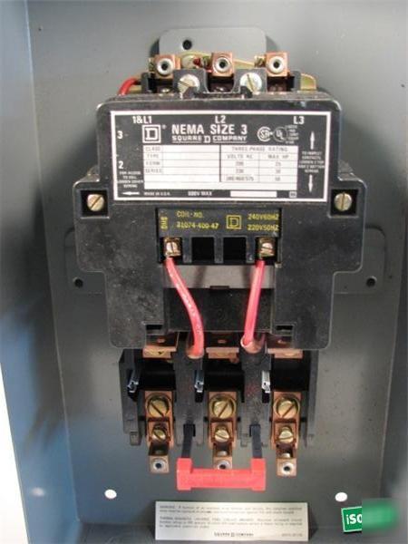 Square d circuit breaker class 8536, size 3 seg-1