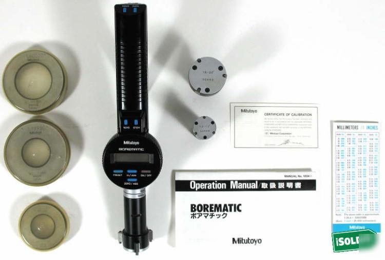 Mitutoyo borematic 568 snap open bore gage set 1-2