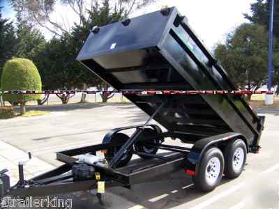 2010 enclosed box utility cargo landscape dump trailer